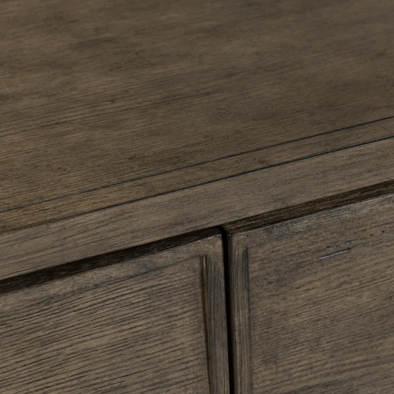 Deep Brown 3-door Media Credenza/sideboard