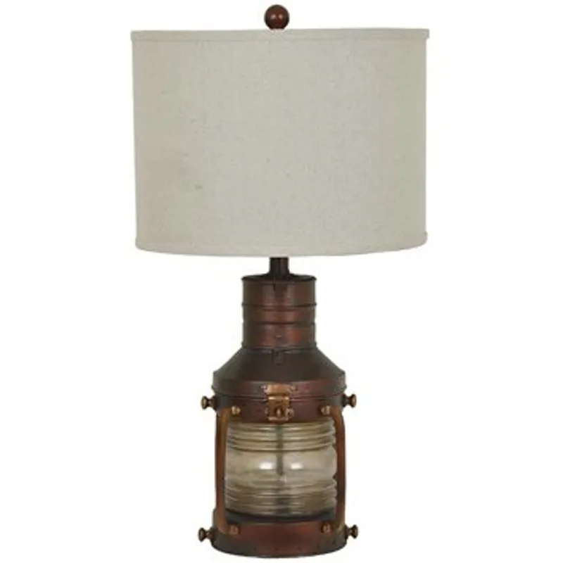 Copper Lantern Table Lamp