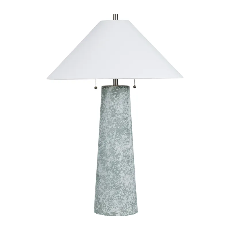 Set Of 2 Glass Table Lamp With Shade