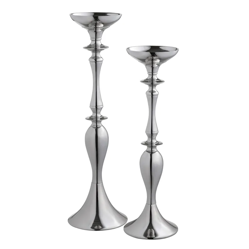 Carson Silver Candleholders