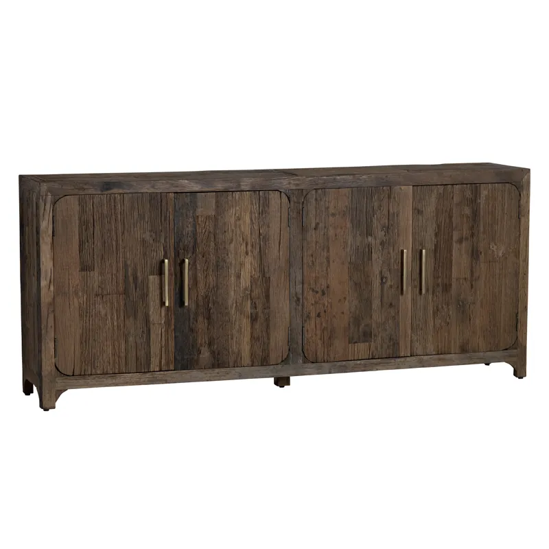 Reclaimed Wood 4-door Media Credenza/sideboard