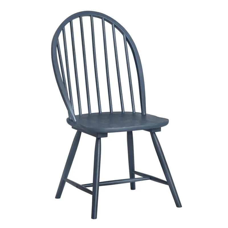 Set Of 2 Blue Dining Chairs
