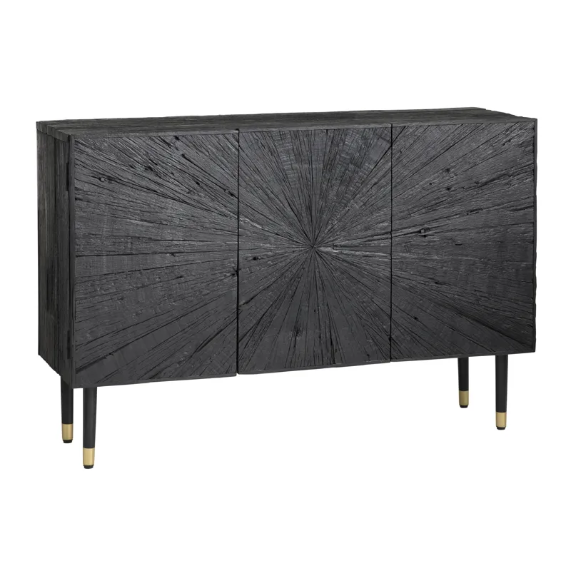 Solid Wood 3-door Media Credenza/sideboard