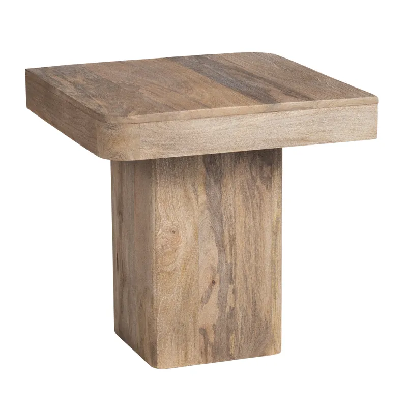 Square Solid Wood Accent/end Table