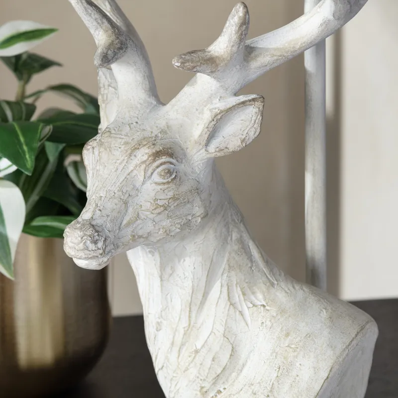 Resin Table Lamp With Linen Shade