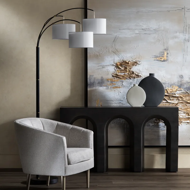 3 Arm Floor Lamp With Shade