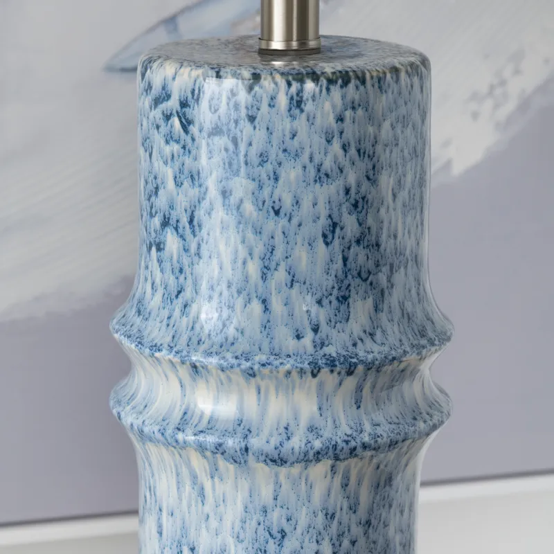 Set Of 2 Ceramic Table Lamp With Linen Shade
