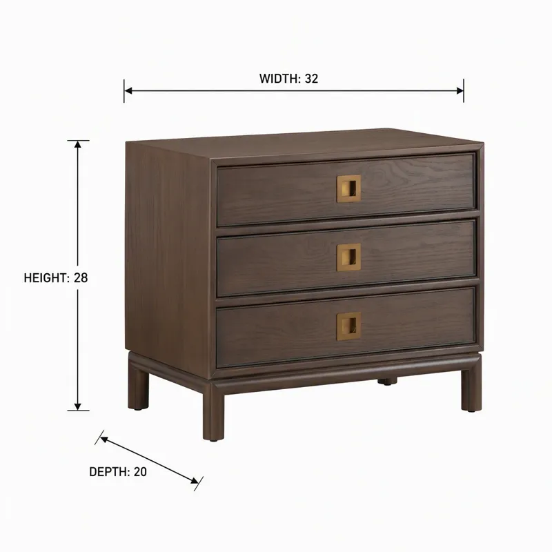 3 Drawer Accent Chest