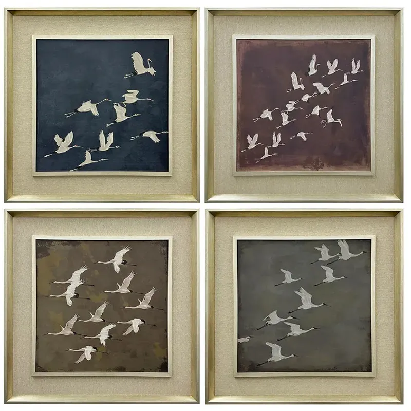 Gold Framed Ocean Life Asrtmnt