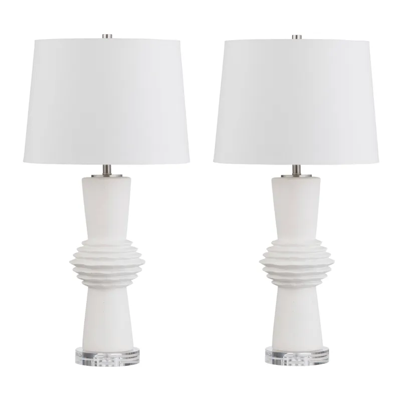Set Of 2 Ceramic Table Lamp With Shade