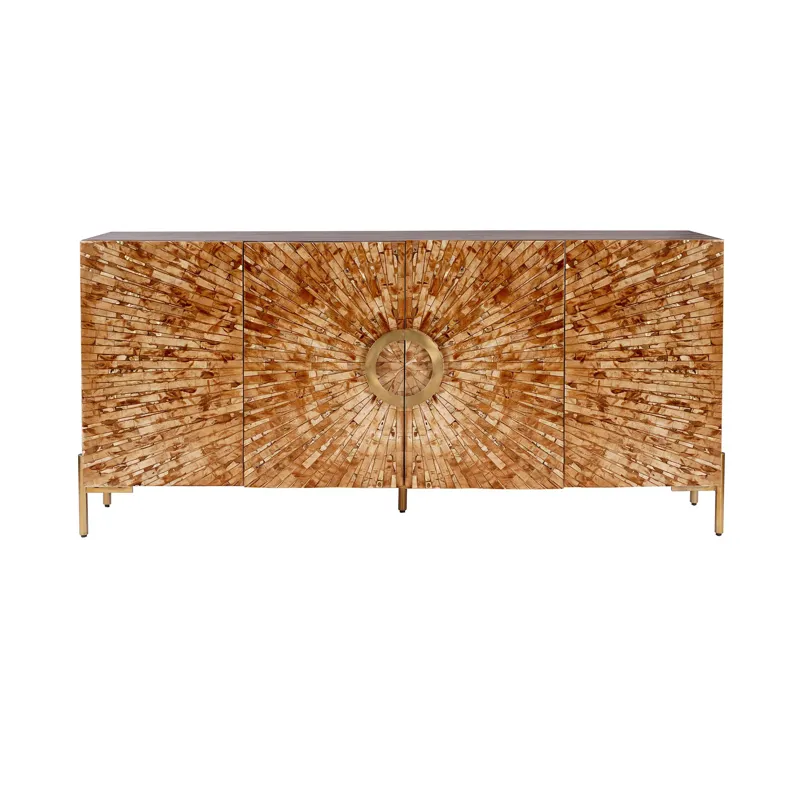 Warm Brown Mango & Bone 4-door Media Credenza/sideboard
