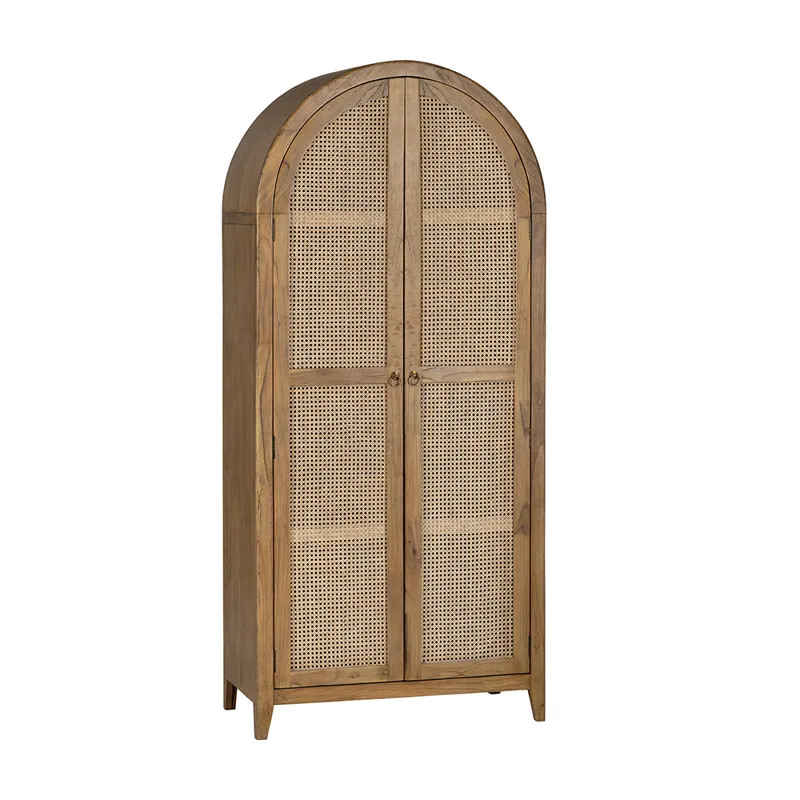 2-door Brown Tall Cabinet