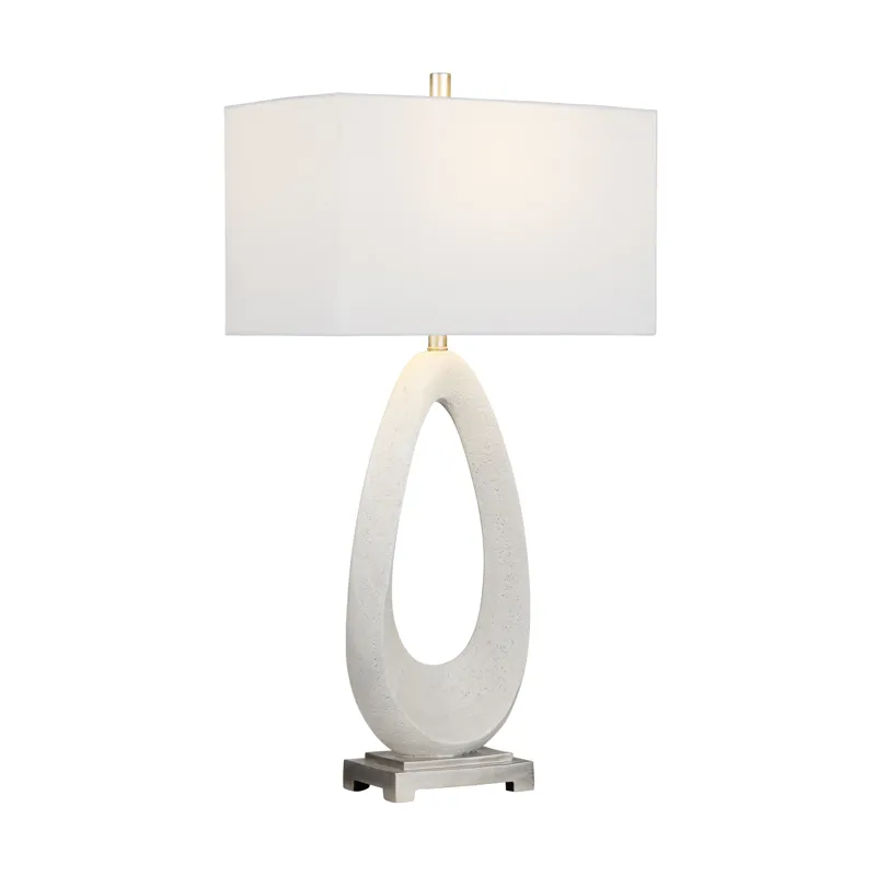Set Of 2 Resin & Metal Table Lamp With Shade