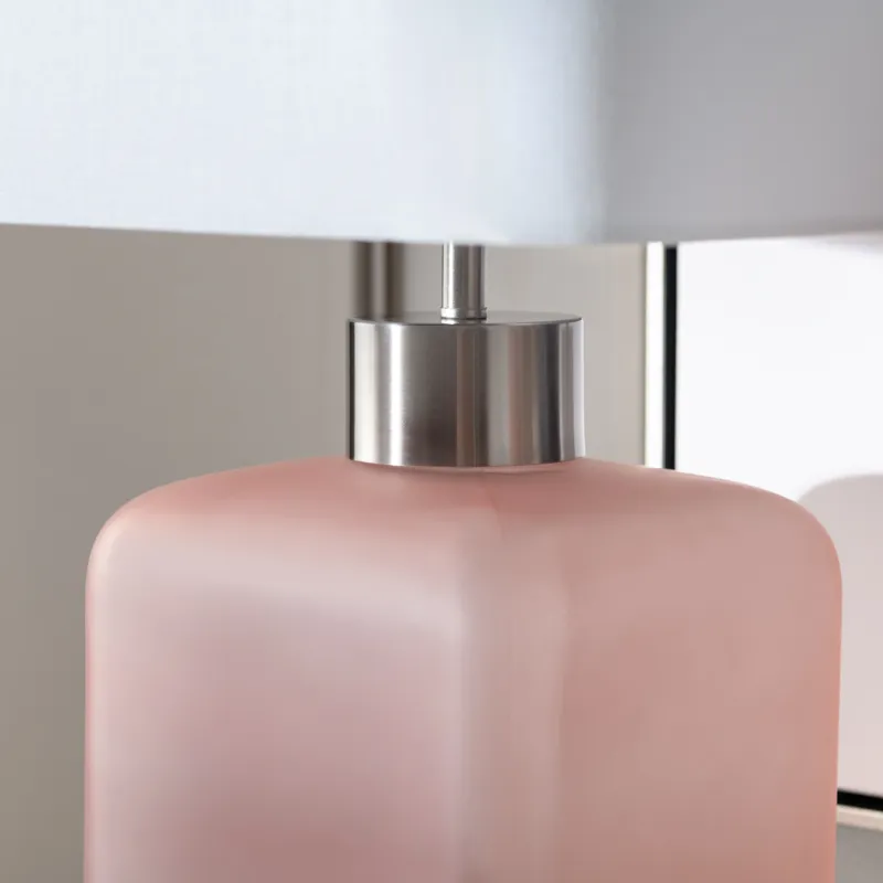 Glass Table Lamp With Shade
