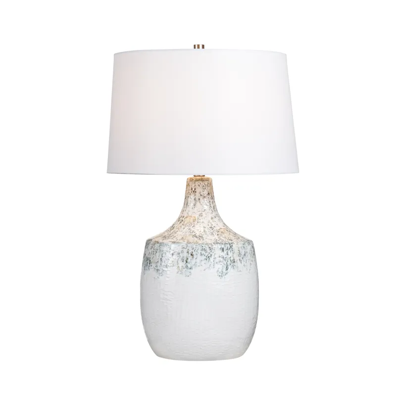 Ceramic Table Lamp With Linen Shade