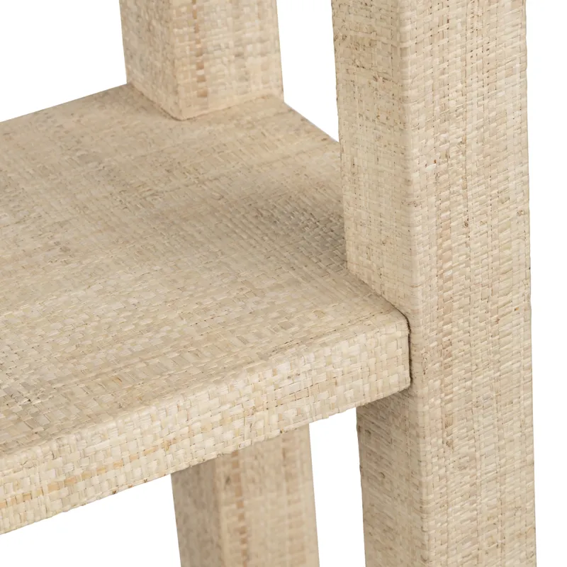 Providence 4 Shelf Rafia Etagere