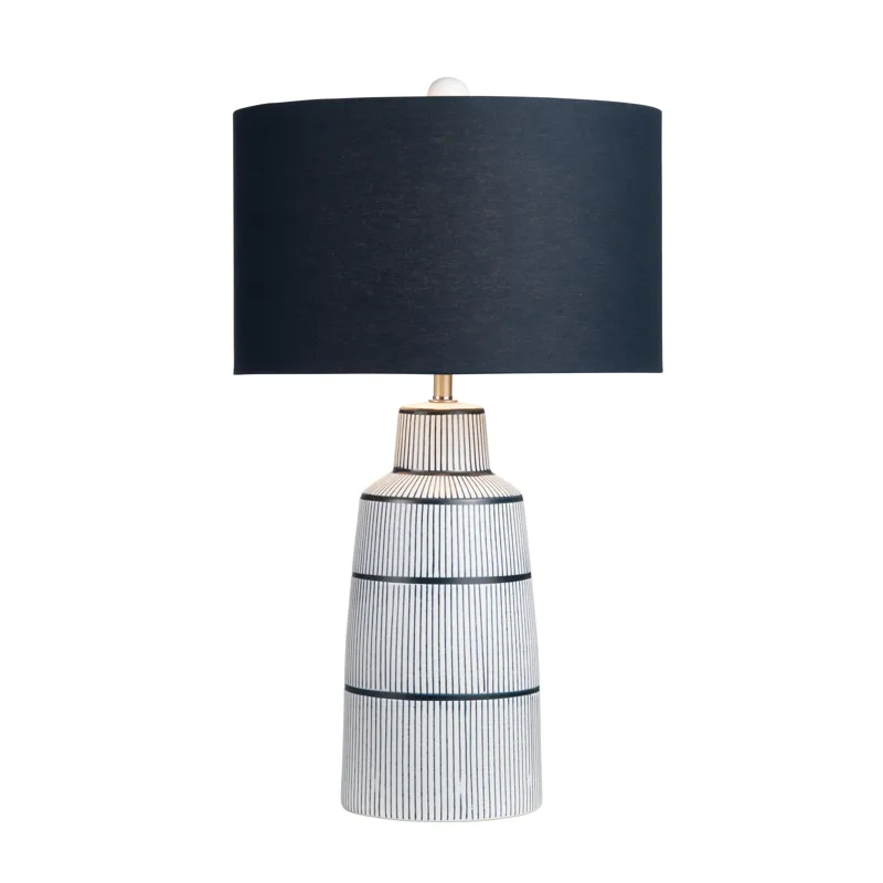 Ceramic Table Lamp With Linen Shade