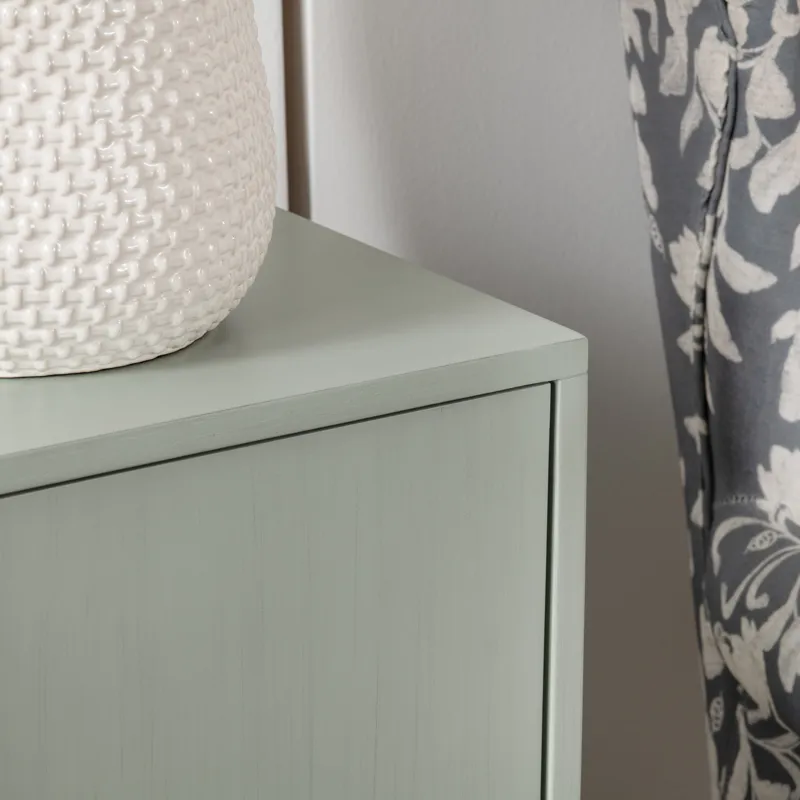 Sea Foam Green 6 Door Media Credenza/sideboard