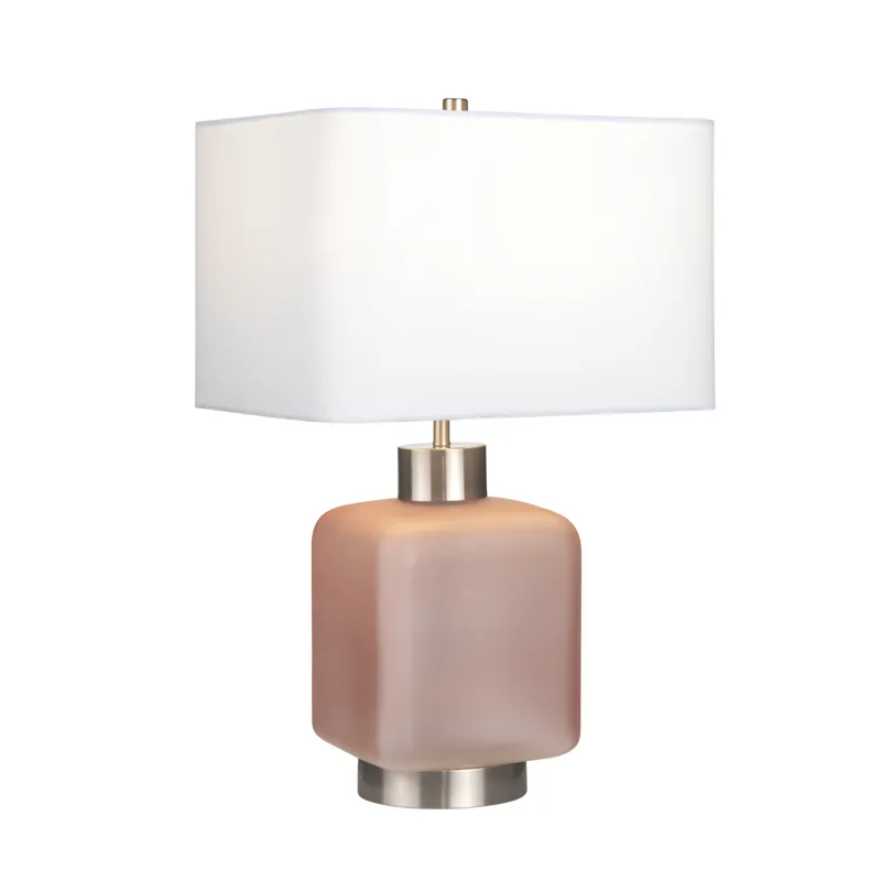 Glass Table Lamp With Shade