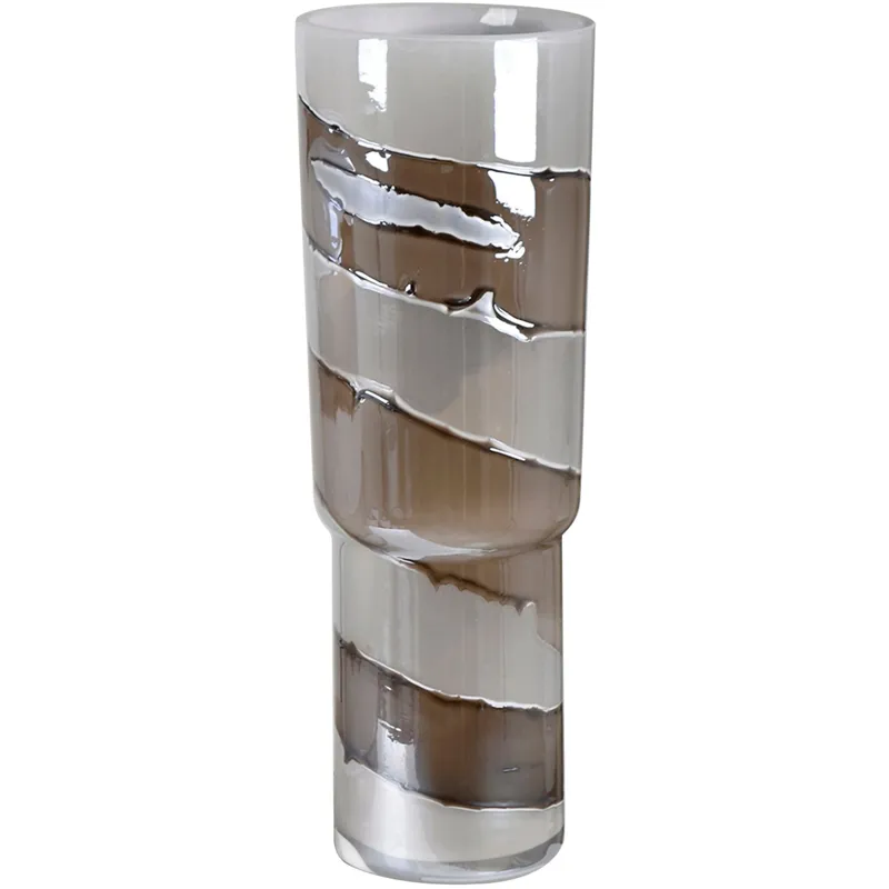 Hendon Large Brown Glass Vase