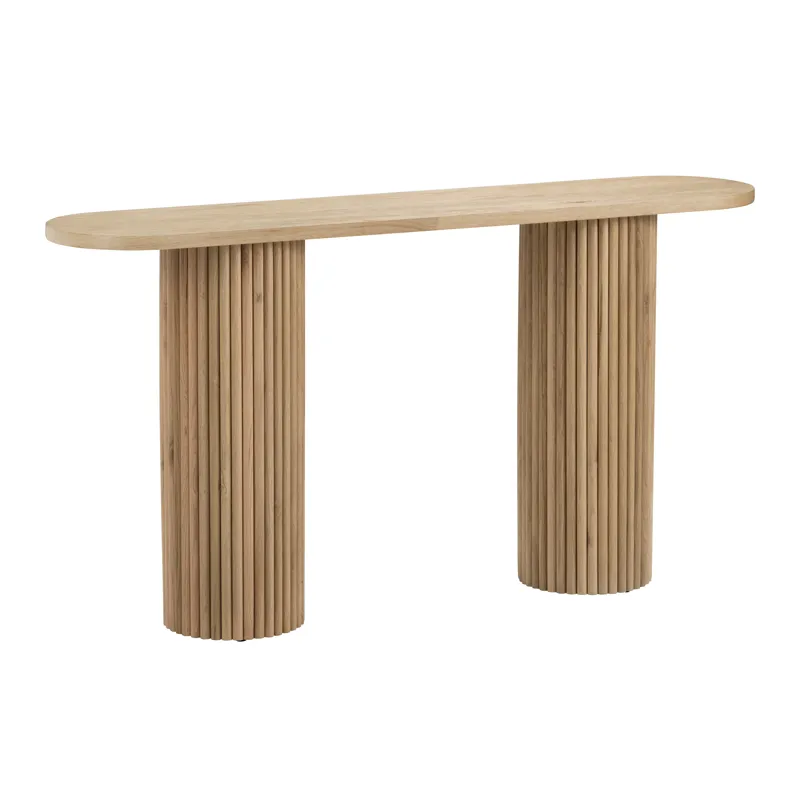 Oval Fluted Console/sofa Table