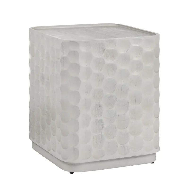 Square White Accent/end Table
