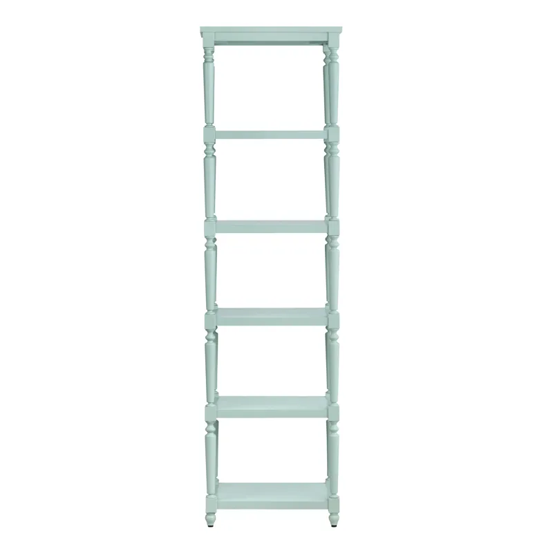 Evermore 5 Shelf Turquoise Etagere