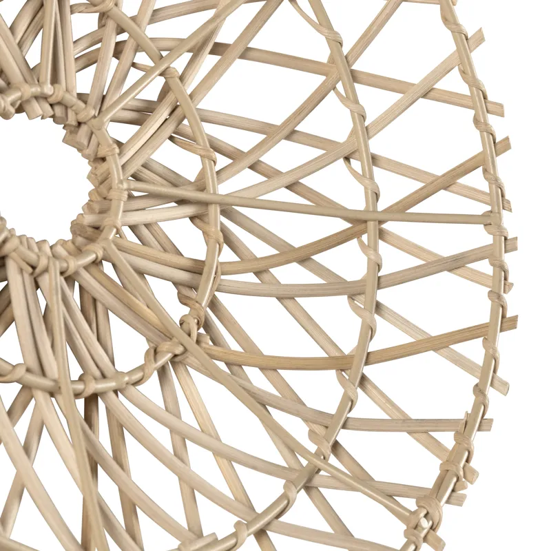 Sunburst 3-piece Boho Rattan Wall Decor Set