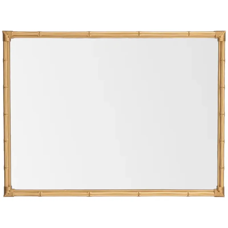 Palm Grove Gold Bamboo-inspired Wall Mirror