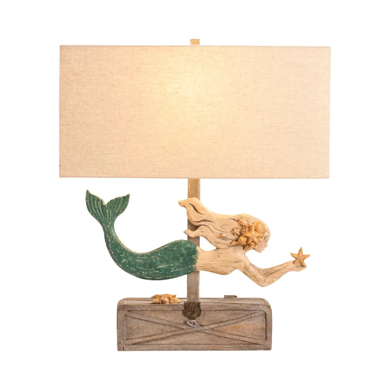 Mermaid Treasure Table Lamp