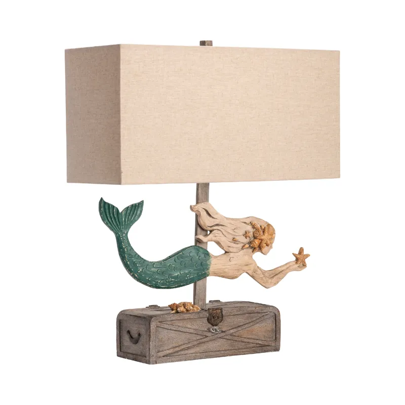 Mermaid Treasure Table Lamp
