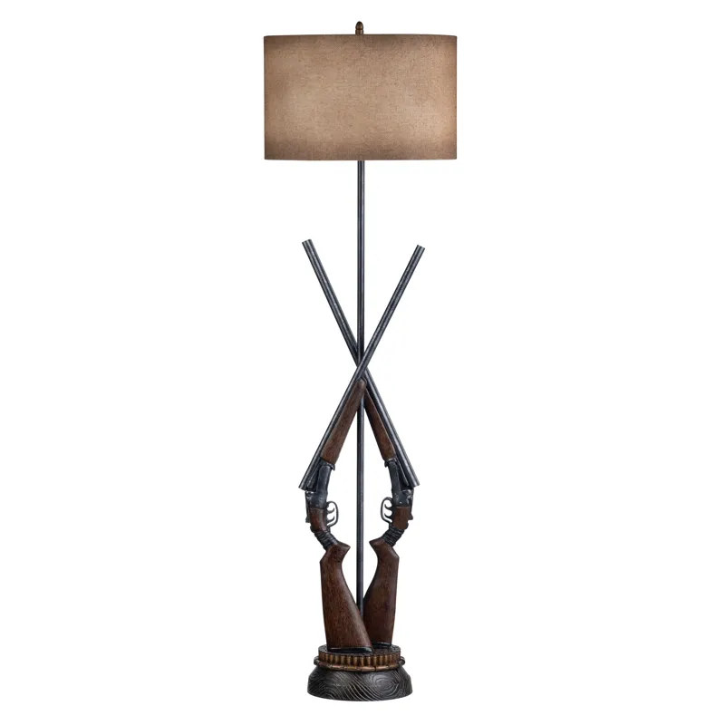 Double Barrel Floor Lamp