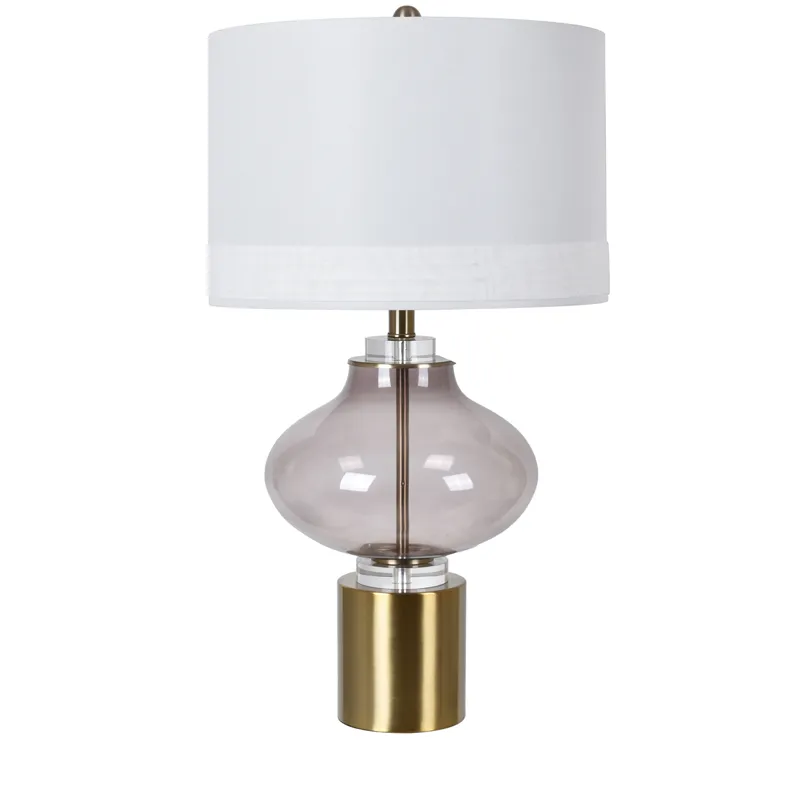 Glass + Metal Table Lamp