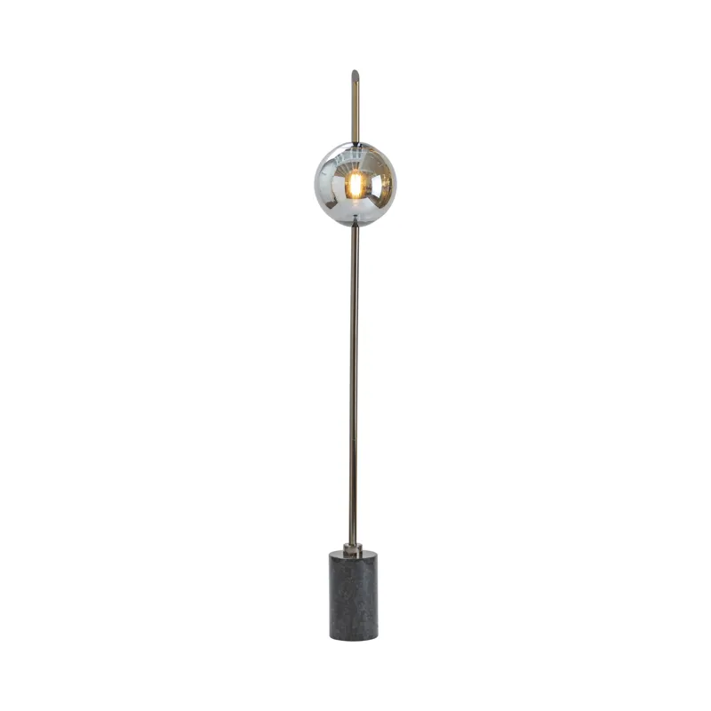Averitt Plated Glass Orb Floor Lamp Silo
