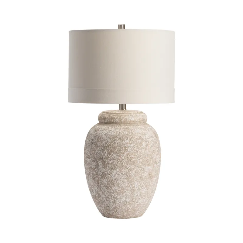 Dune Large Scale Textured Ceramic Table Lamp Silo