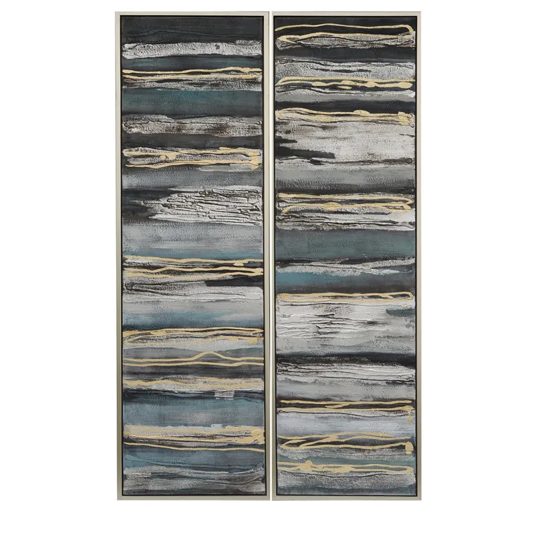 Set Of 2 Abstract Oil Painting