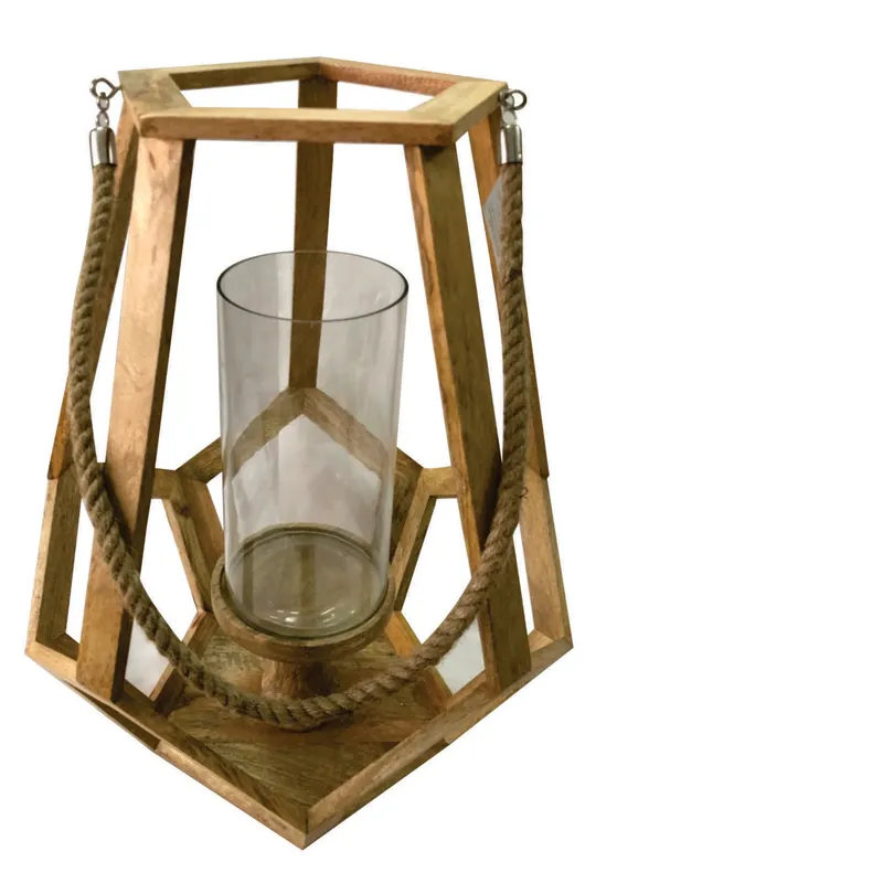 Myers Medium Candle Holder With Hemp Handle I