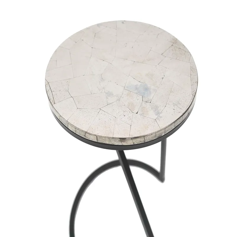 Sullivan Silver Pyrite Accent Table