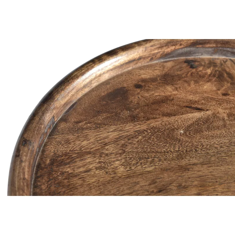Bengal Manor Mango Wood Tray Top Accent Table