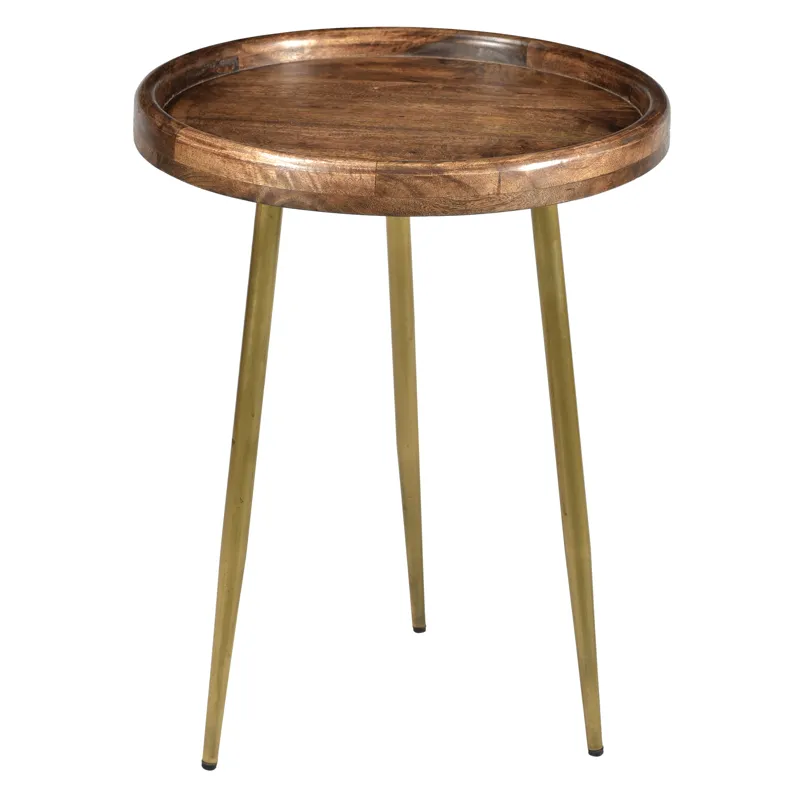 Bengal Manor Mango Wood Tray Top Accent Table