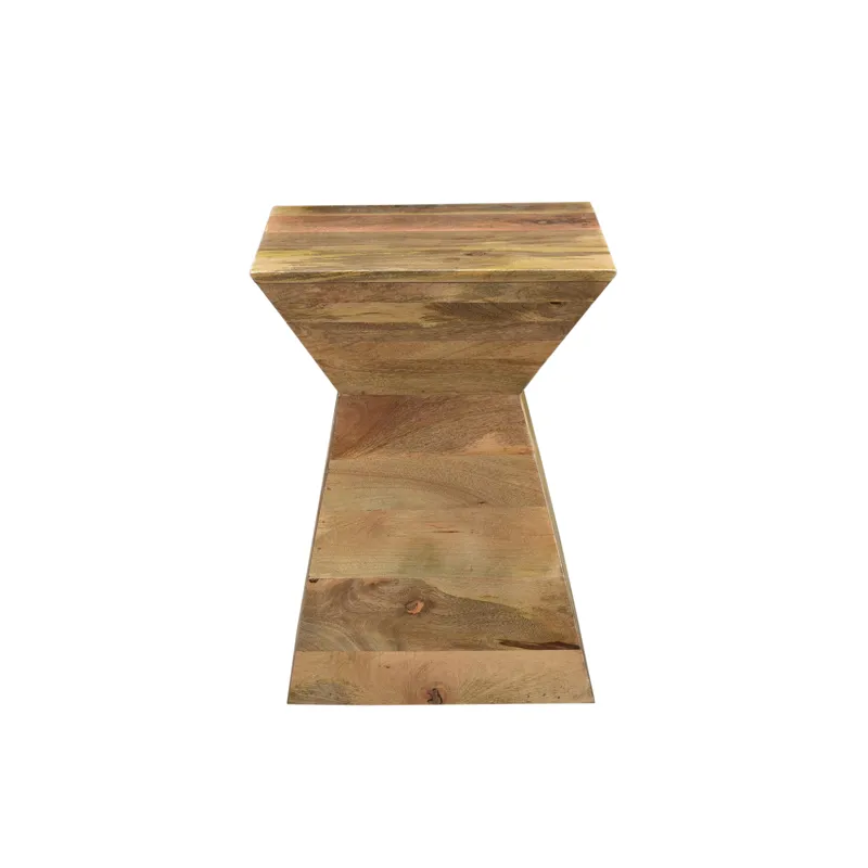 Bengal Manor Light Mango Wood Shaped Accent Table