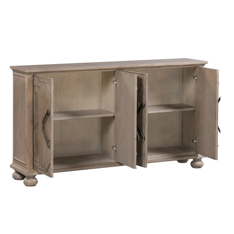 Hawthorne Estate 4 Door Raised Molding Sideboard