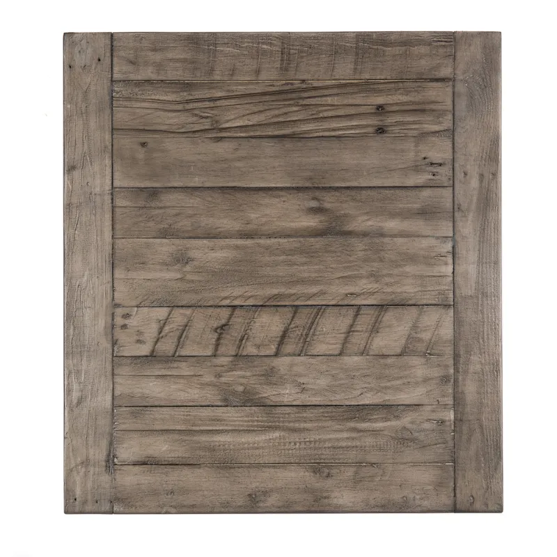 Pembroke Plantation Recycled Pine Distressed Grey 1 Drawer Rectangle End Table