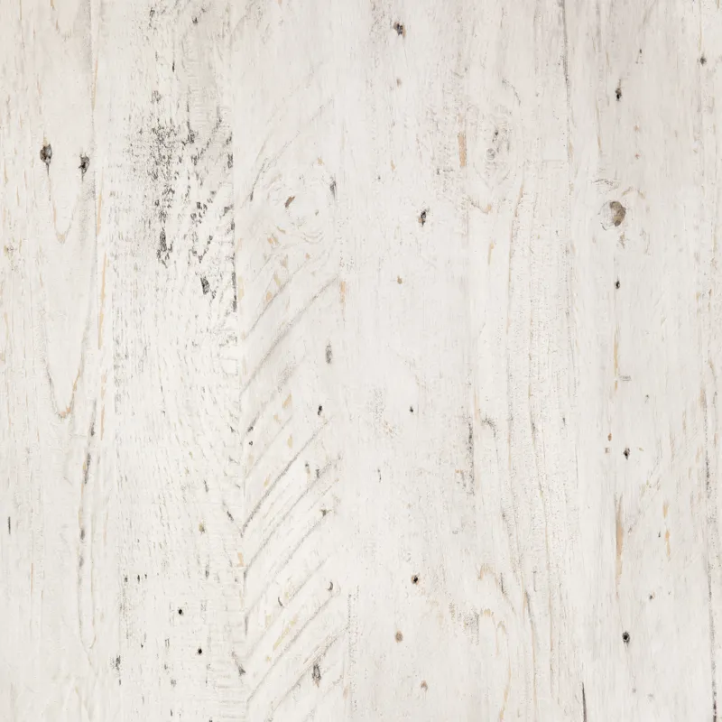 Pembroke Plantation Recycled Pine White Wash Round Accent Table