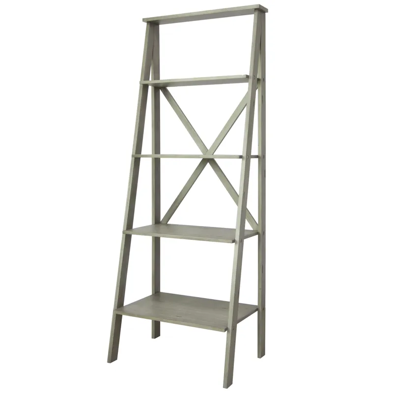 Hawthorne Estate White Wash Pine Angled Etagere