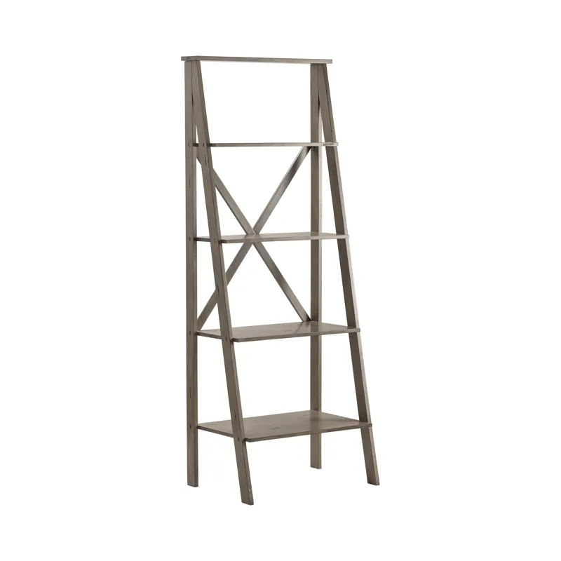 Hawthorne Estate White Wash Pine Angled Etagere Silo