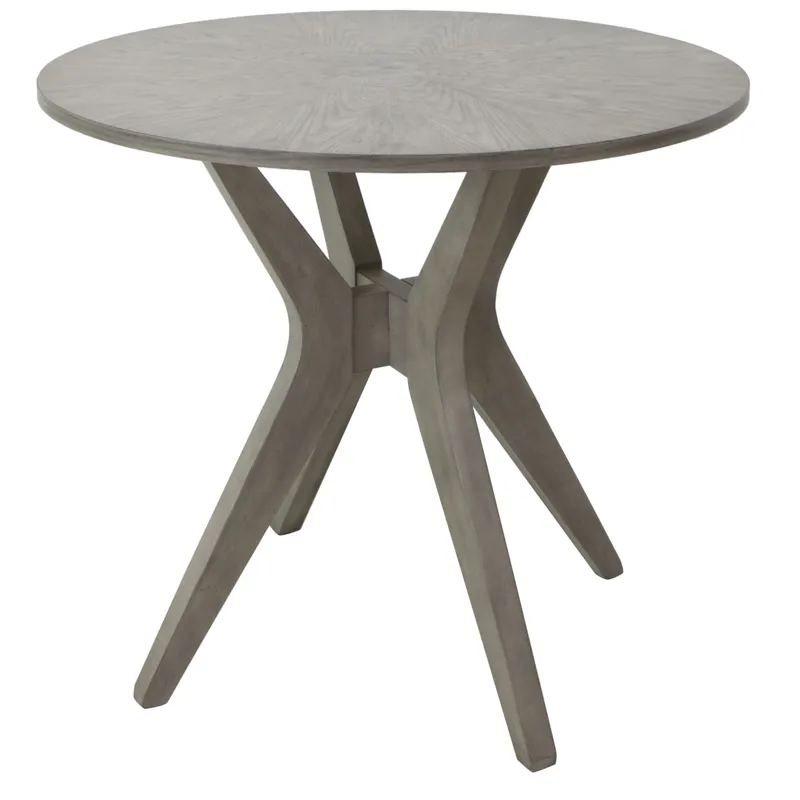 Hawthorne Estate Maple Driftwood Top Round Accent Table