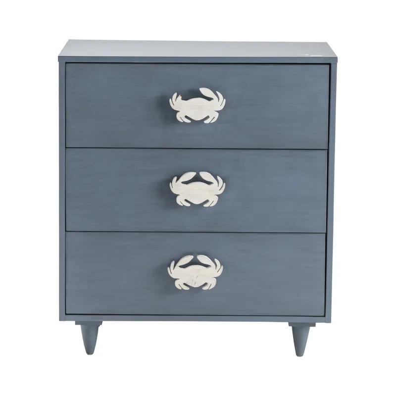 3 Drawer Blue Painted Cabinet