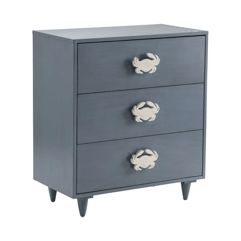 3 Drawer Blue Painted Cabinet