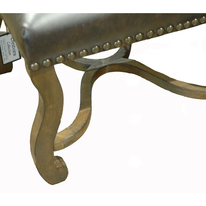 Mesquite Ranch Leather And Faux Cowhide Side Chair